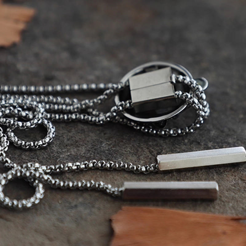 Handmade Retro Demon Eye Claws Steel Chain Bolo Tie - image 4