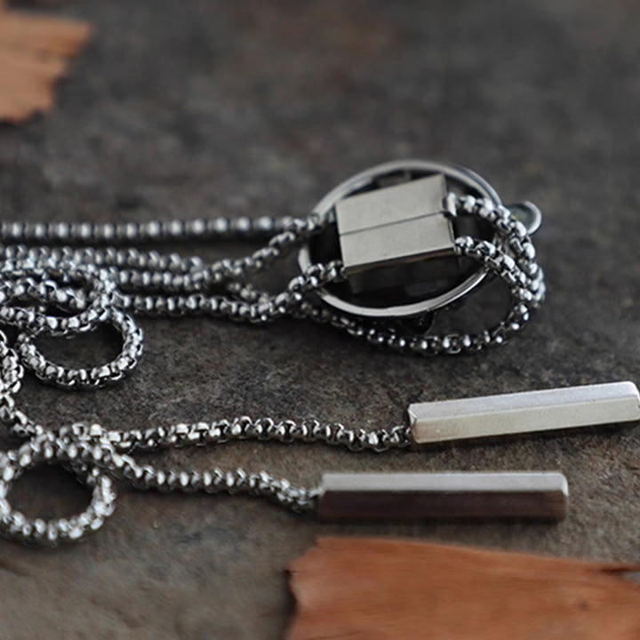 Handmade Retro Demon Eye Claws Steel Chain Bolo Tie - image 3