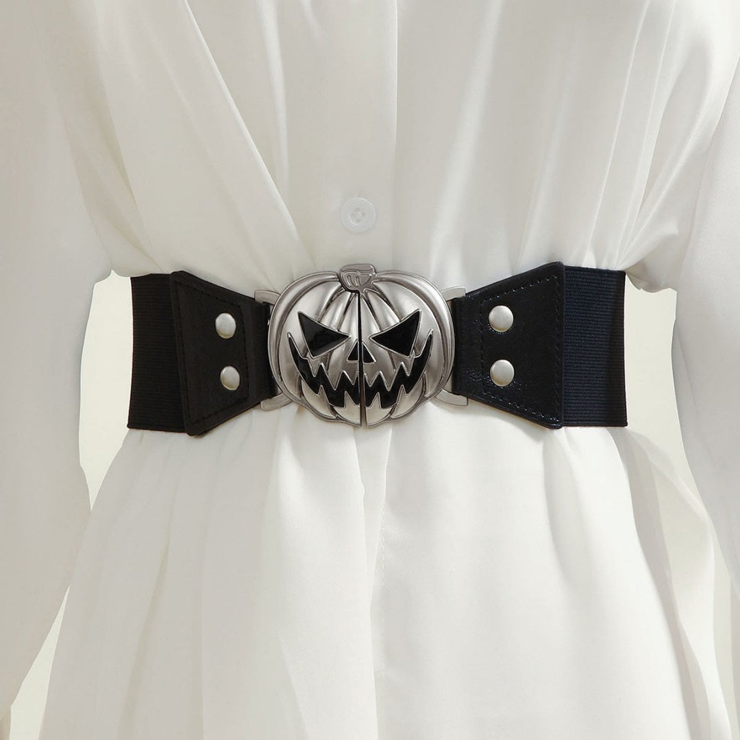 Halloween Pumpkin Head Women's Corset Belt - image 0