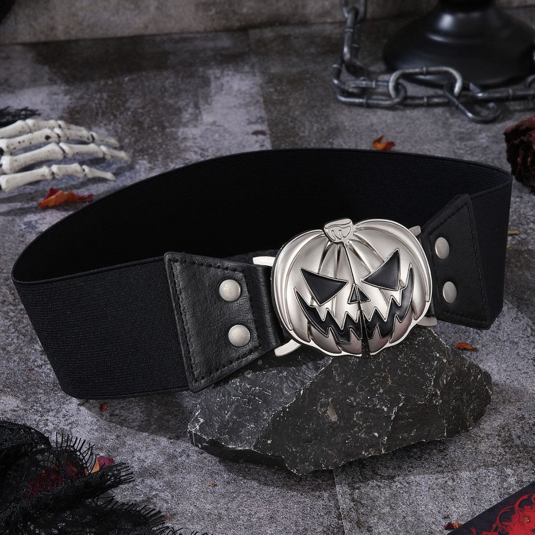 Halloween Pumpkin Head Women's Corset Belt - image 1