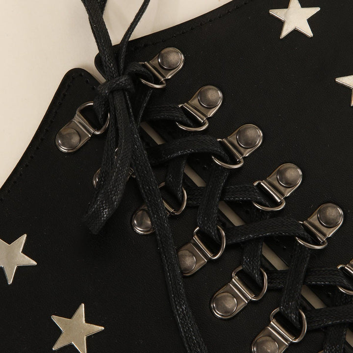 Black Retro Cosplay Accessories Star Women's Corset Belt - image 4