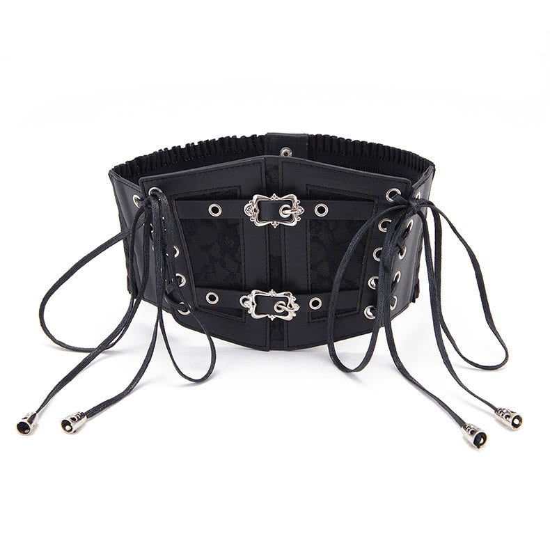 Retro Lace Strap With Metal Buckle Women's Corset Belt - image 4