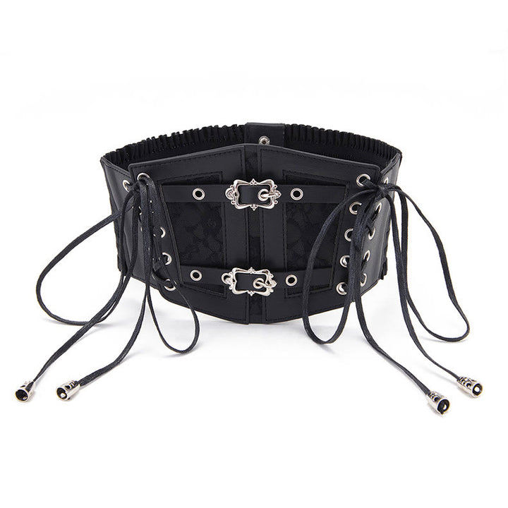Retro Lace Strap With Metal Buckle Women's Corset Belt - image 4