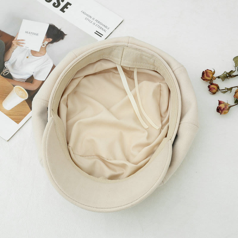 British Style Retro Women's Winter Beret Hat - image 8