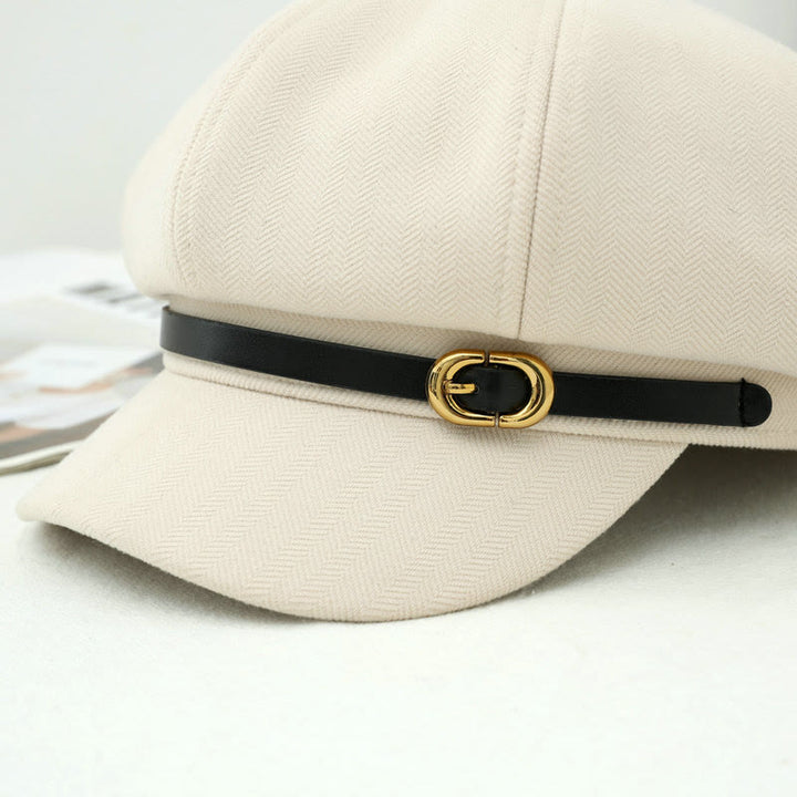 British Style Retro Women's Winter Beret Hat - image 6