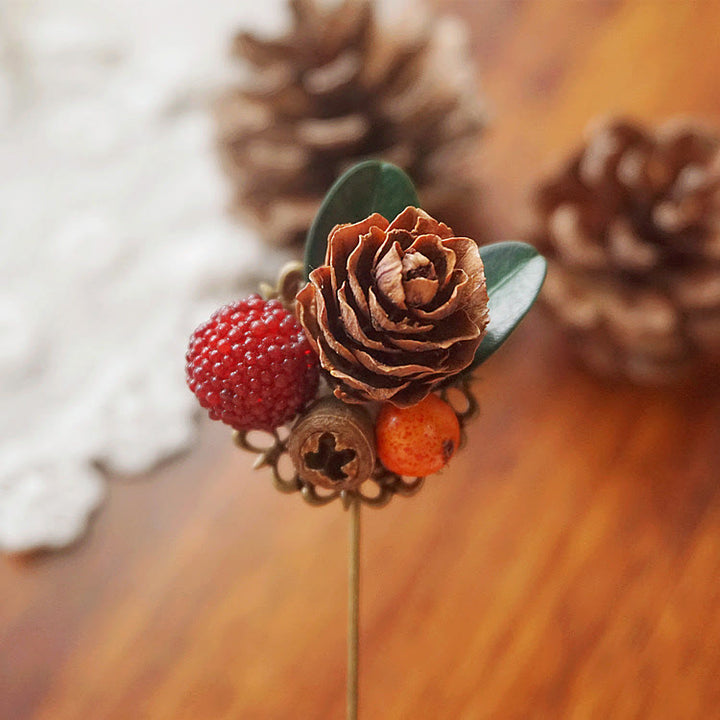 Handmade Creative Forest Simulation Pinecone Brooch - Pinecone Brooch - image 0