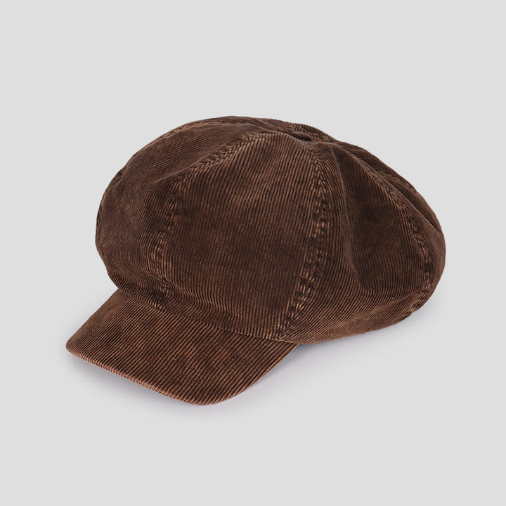Unisex Distress Washed Corduroy Cloud Beret Hat - image 2