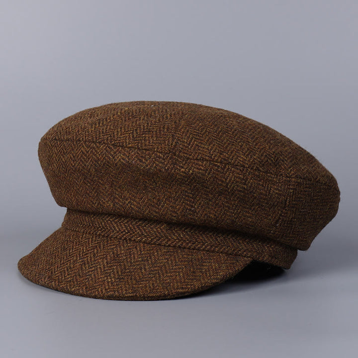 Classic British Winter Wool Women's Beret Hat - Coffee - M (22"-22 7/8") - image 12