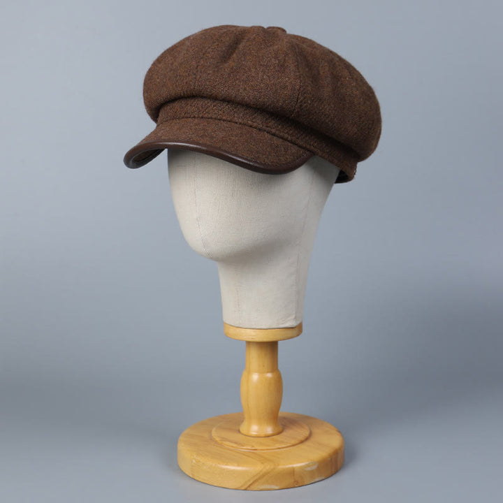 Fashionable And Simple Winter Women's Beret Hat Edge Covering - image 1