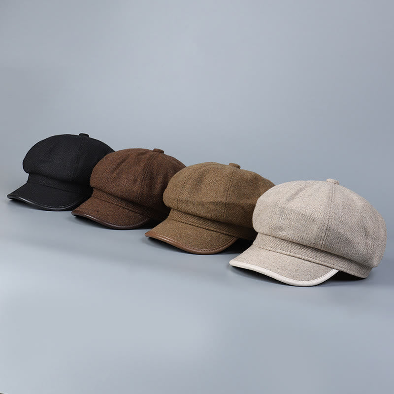 Fashionable And Simple Winter Women's Beret Hat Edge Covering - image 7