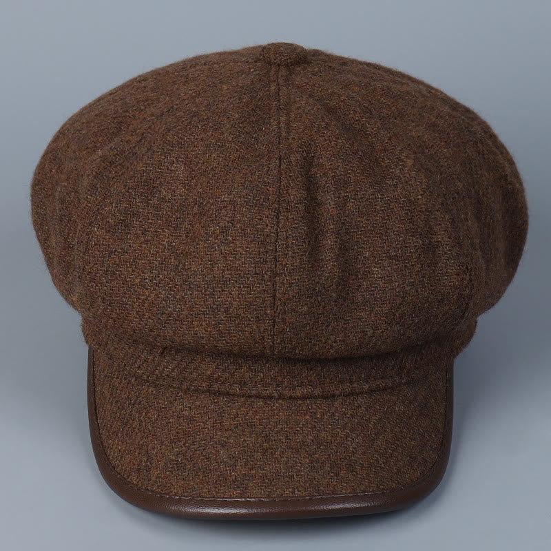 Fashionable And Simple Winter Women's Beret Hat Edge Covering - image 2