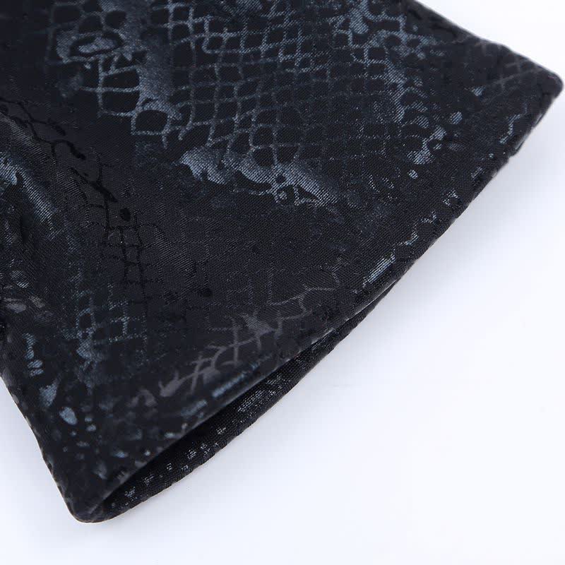 Women's Glossy Python Pattern Soft Velvet Gloves - image 8