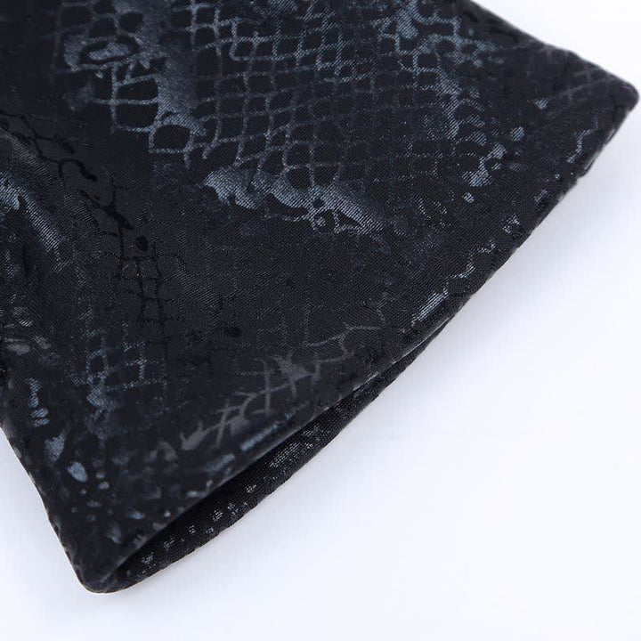 Women's Glossy Python Pattern Soft Velvet Gloves - image 8