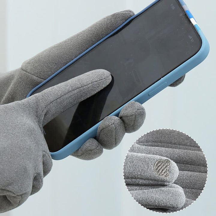 Women's Cute Cat Embroidery Screen Touch Finger Tip Gloves - image 6