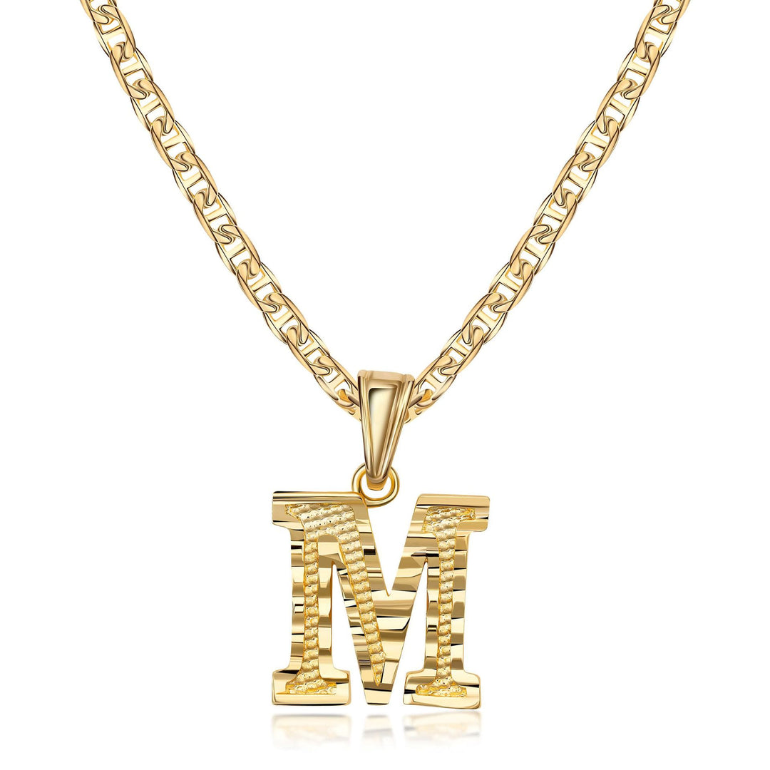 Simple & Noble Golden Letter Pendant Necklace - M - image 14