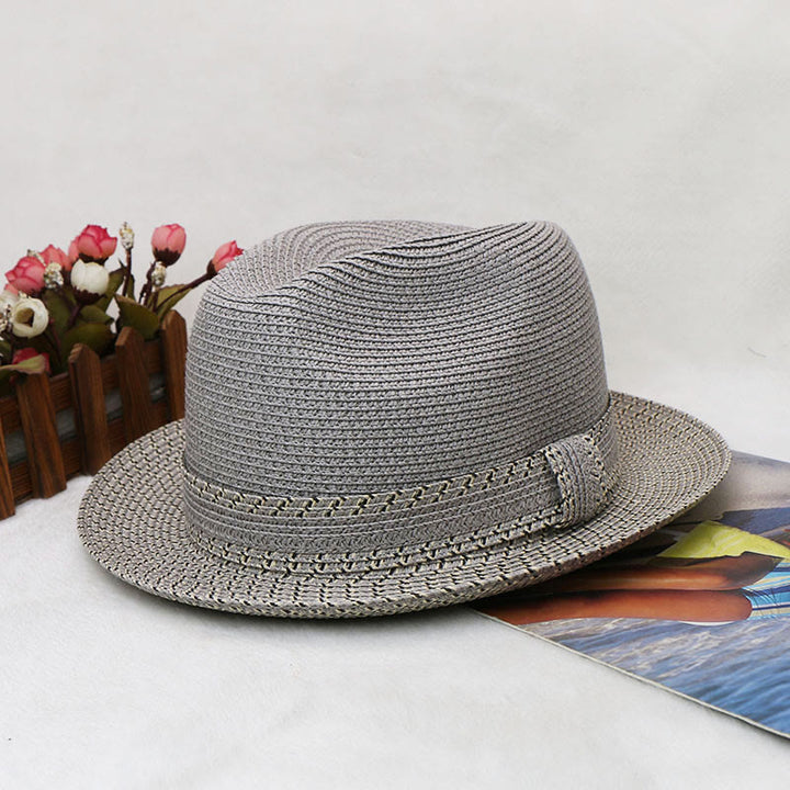 Color Blocking Design Men's Woven Cowboy Hat - image 9