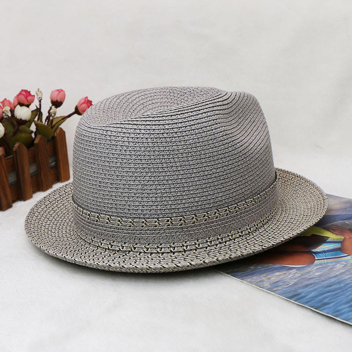 Color Blocking Design Men's Woven Cowboy Hat - image 11
