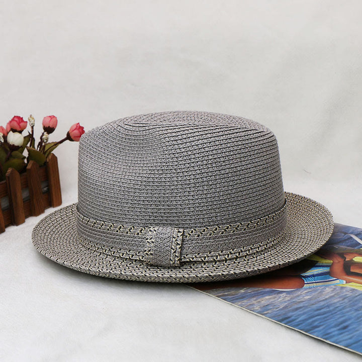 Color Blocking Design Men's Woven Cowboy Hat - image 10