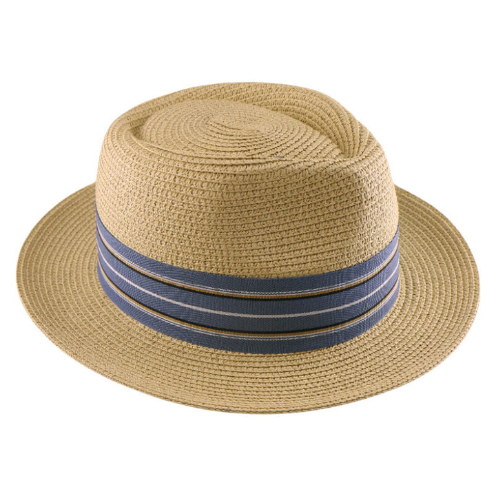 Colorful Striped Band Bow Men's Woven Cowboy Hat - image 8