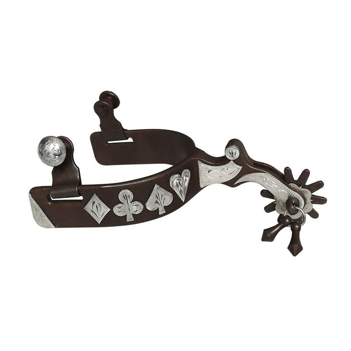 Halloween Carved Heart-shaped Square Cowboy Spurs With Pendant - image 0