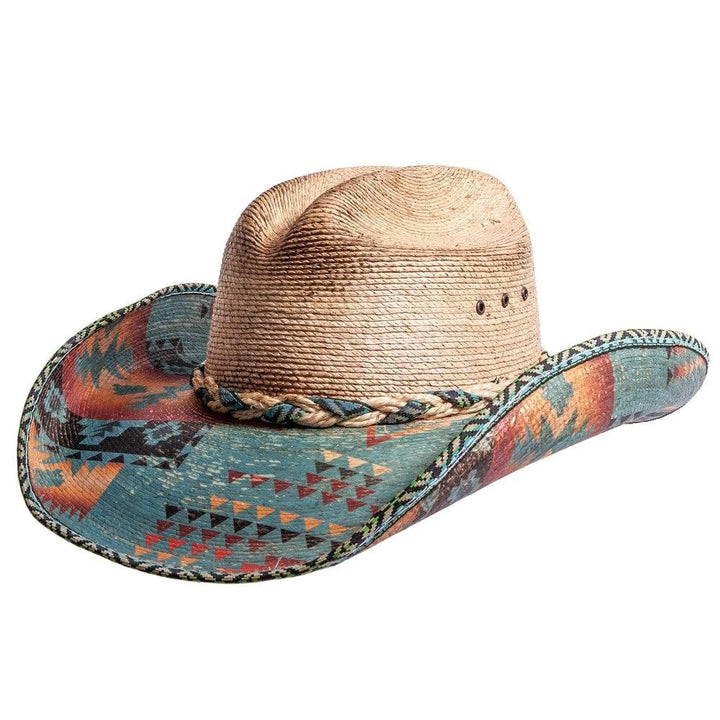 Fashionable Woven Sunshade Men's Cowboy Hat - Brown - L (22 7/8"-23 5/8") - image 0