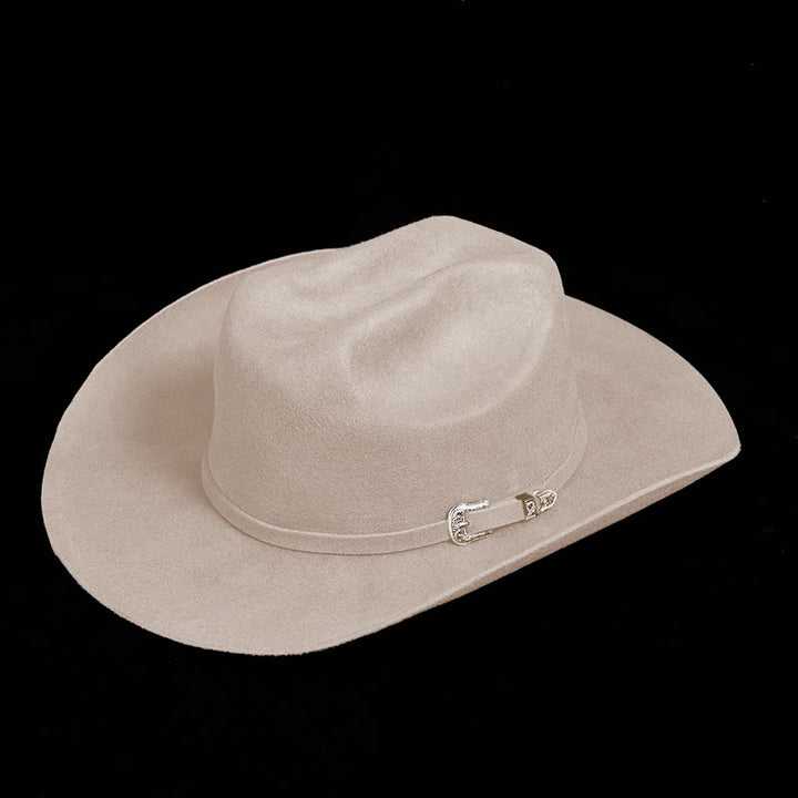 Customizable Horse Riding Pattern Text Cowboy Hat With Belt - image 3