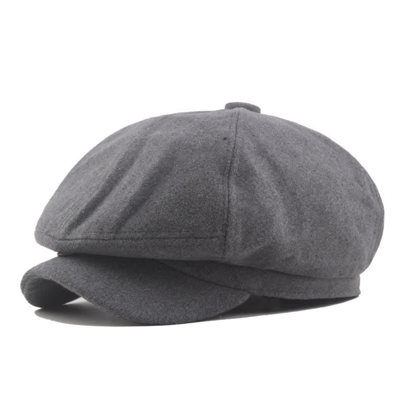 Timeless Vintage Classic Driving Cabbie Octagonal Beret Hat - Gray - L (23 1/4"-23 5/8") - image 2