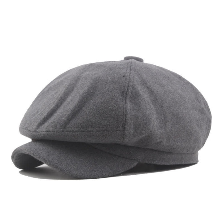Timeless Vintage Classic Driving Cabbie Octagonal Beret Hat - Gray - L (23 1/4"-23 5/8") - image 2