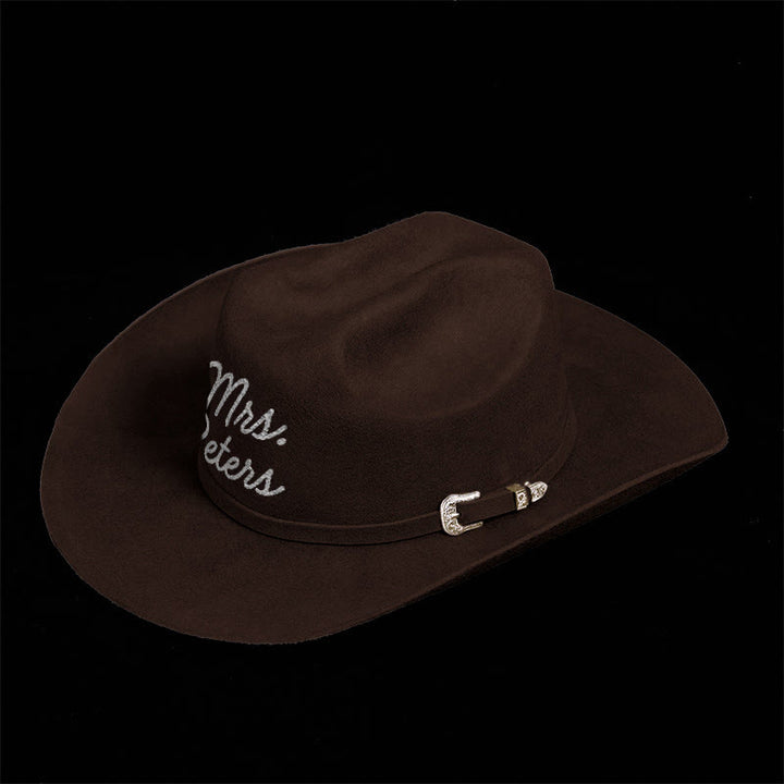 Customizable Personalized Solid Color Cowboy Hat - image 1