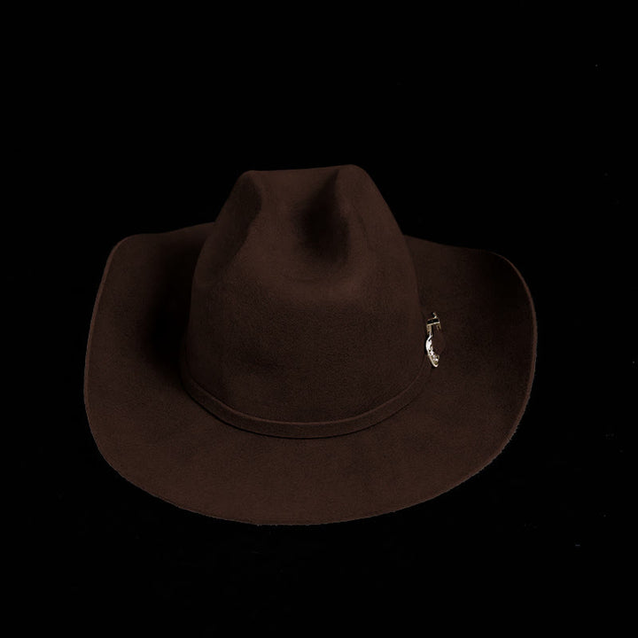 Customizable Personalized Solid Color Cowboy Hat - Coffee - Adjustable - image 2