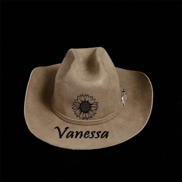 Custom Your Pattern & Text Solid Color Cowboy Hat - image 11