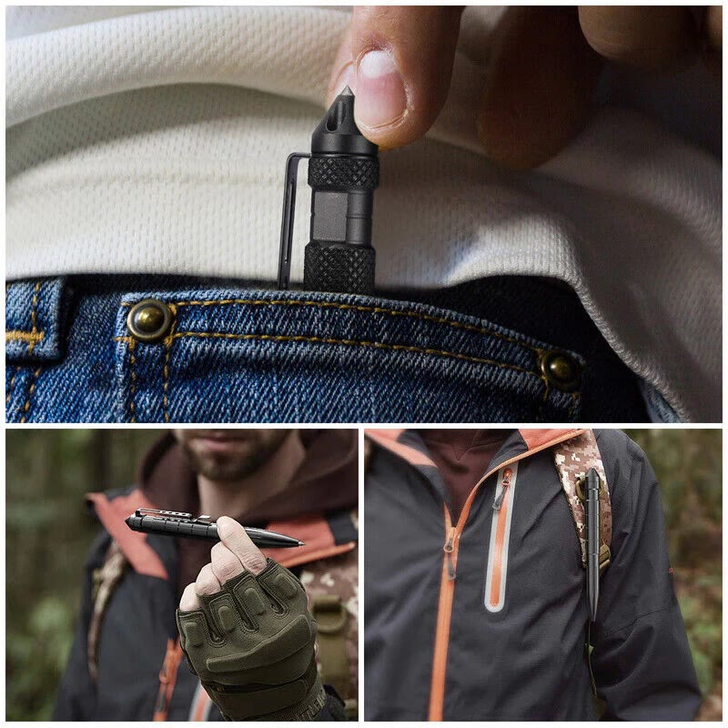 Outdoor Self-defense Survival Writing EDC Multifunctional Tactical Pen - image 2