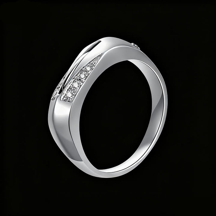 Fashionable Self-Defense Hidden-Knife With Diamond Studded Ring - Silver - #8 - image 2