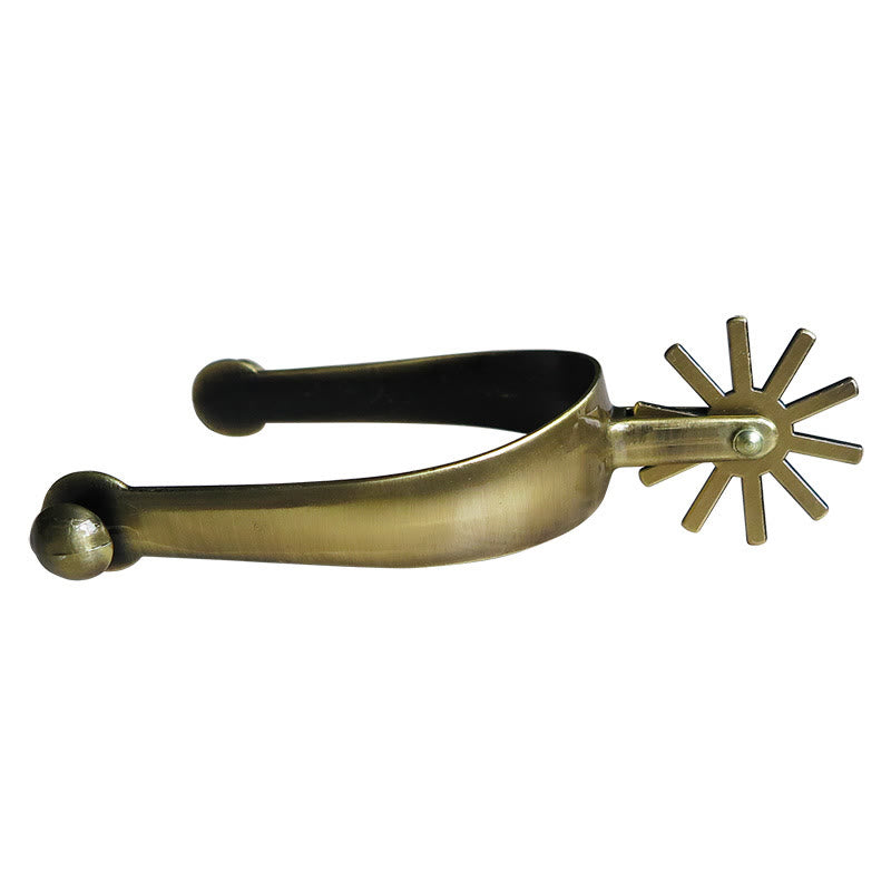 Brass Colored Cowboy Spurs With Buckles And Gear - Brass - image 0