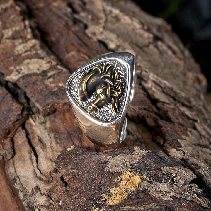 Vintage Western Style Exquisite 3D Horsehead Ring - image 3