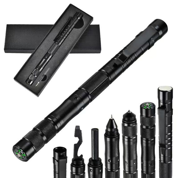 Multi-Functional Ignition Stick Compass Survival EDC Tactical Pen - Black - image 0