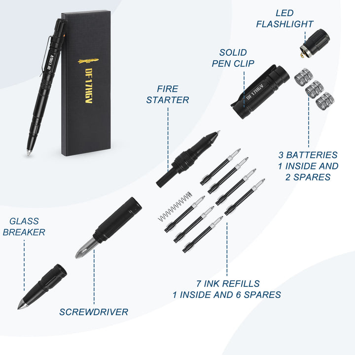 Multi-Functional Lighting Writing Survival EDC Tactical Pen - image 3