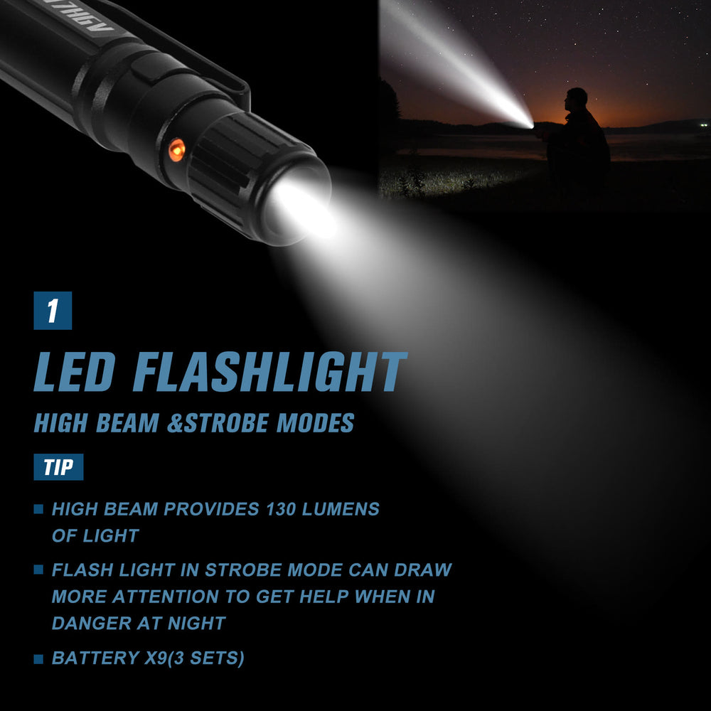Multi-Functional Lighting Writing Survival EDC Tactical Pen - image 1
