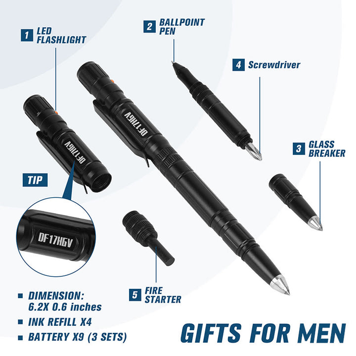 Multi-Functional Lighting Writing Survival EDC Tactical Pen - image 4