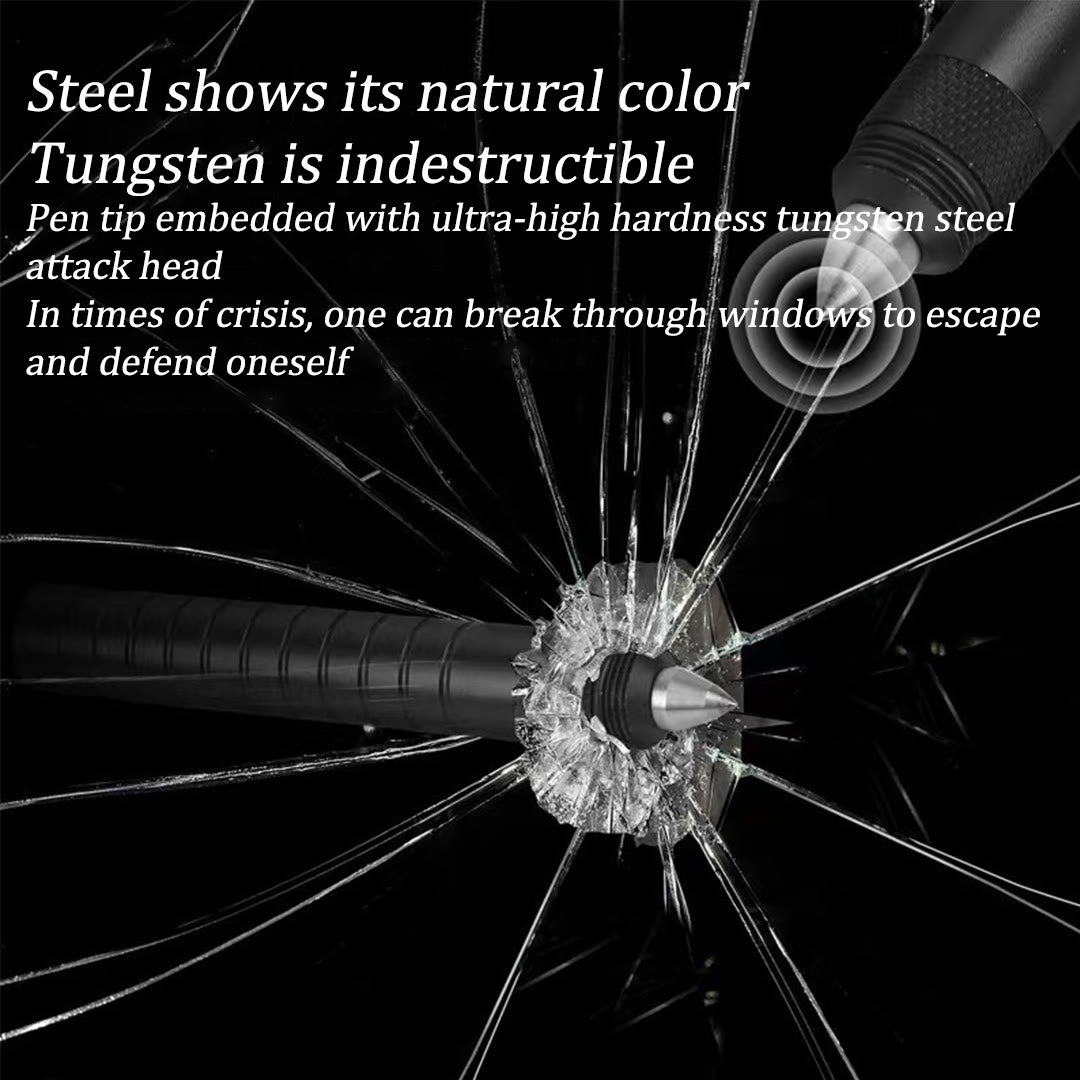 Multi-Functional Lighting Window-Breaker Whistle Survival Tactical Pen - image 2