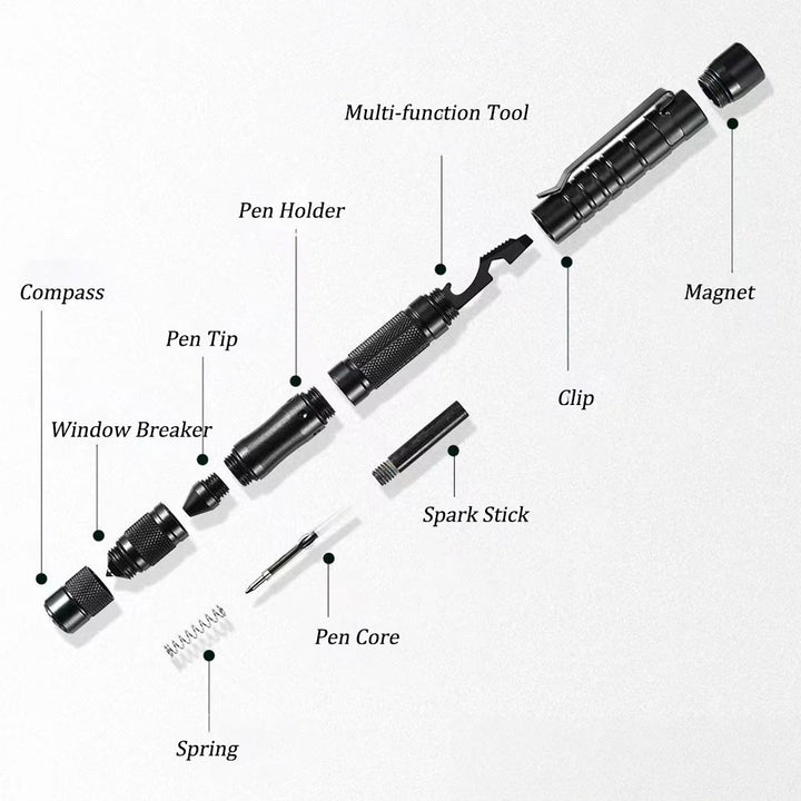 Multi-Functional Ignition Stick Compass Survival EDC Tactical Pen - image 4