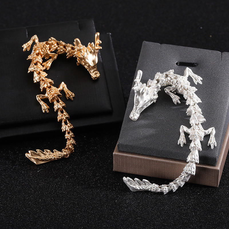 Joint-Movable Dragon Clothing Accessories Articulated Brooch - image 1