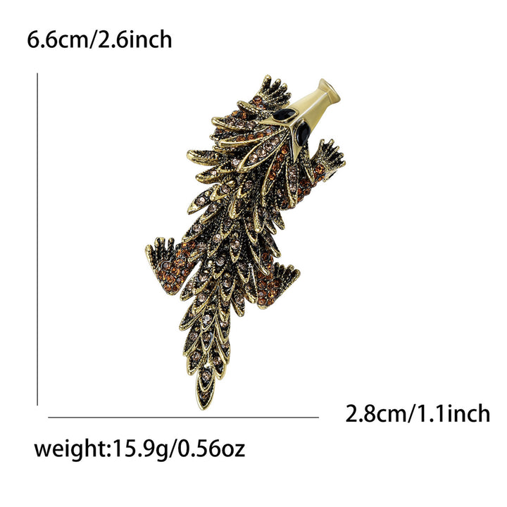 Moveable Inlaid Rhinestone Crocodile Articulated Brooch - image 11