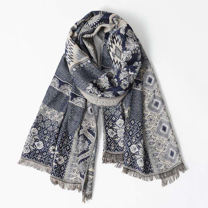 Ethnic Style Pattern Casual Scarf With Delicate Fringe - image 0