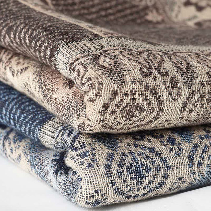 Ethnic Style Pattern Casual Scarf With Delicate Fringe - image 4