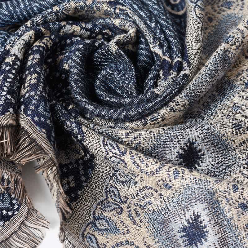 Ethnic Style Pattern Casual Scarf With Delicate Fringe - image 2