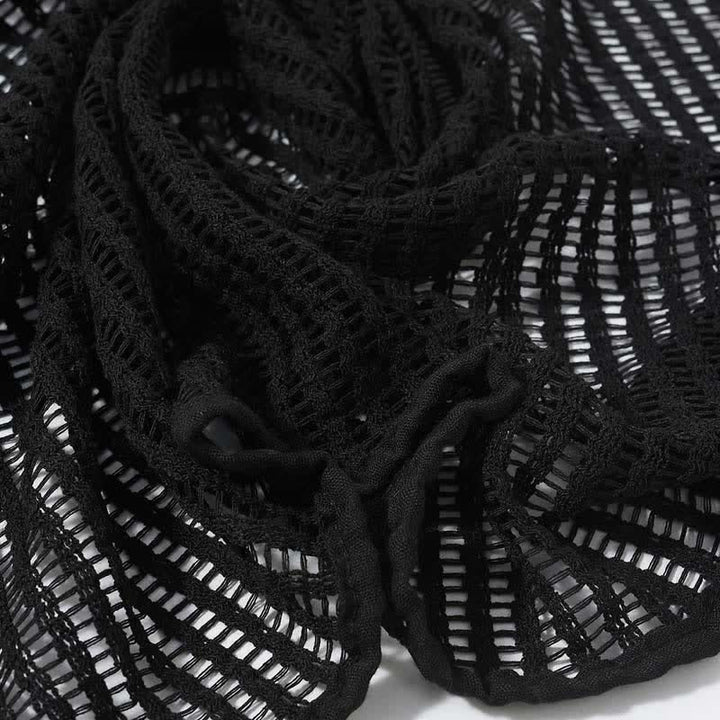 Elegant Hollowed-Out Design Knitting Scarf - image 7