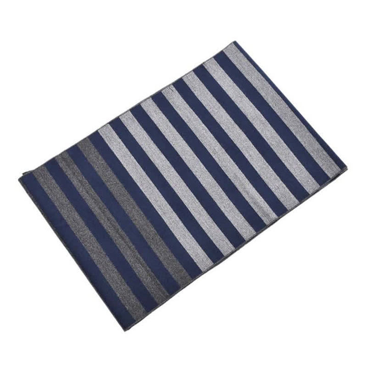 Stylish Double-Sided Striped Pattern Warm Scarf - image 10