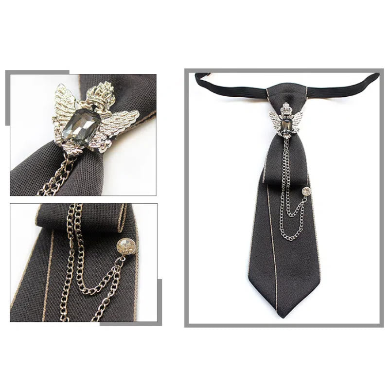 Double-headed Eagle Pre-tied Unisex Necktie With Adjustable Band - image 3