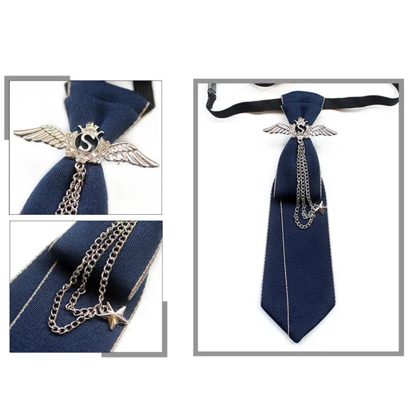 Wings Pre-tied Unisex Necktie With Adjustable Band - image 5